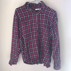 Red , pink , white , black flannel